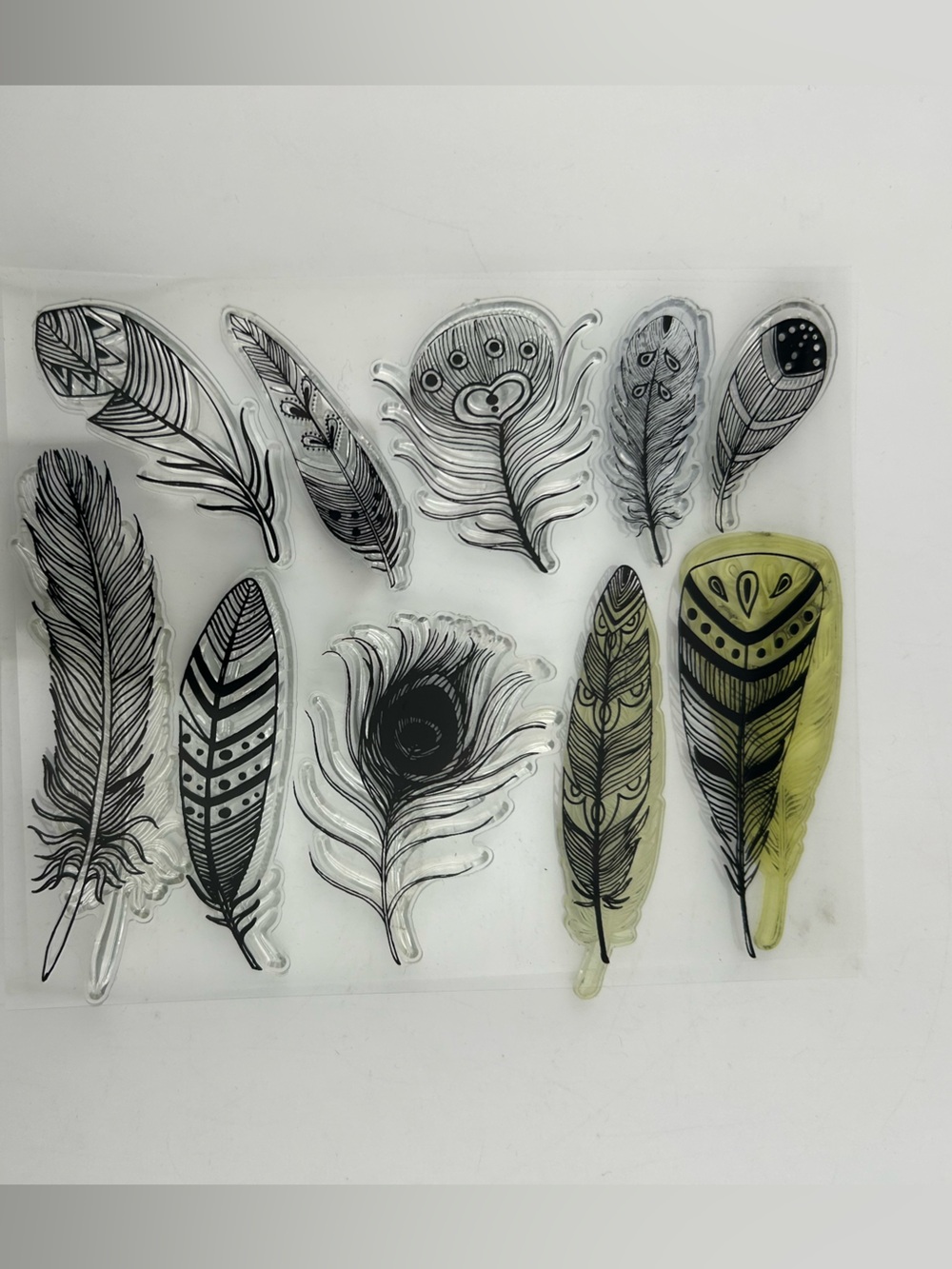Add-On - Clear Stamp Set Featuring Feathers